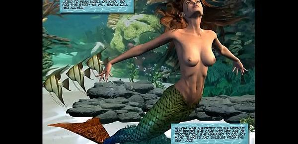  3D Comic Mermaid
